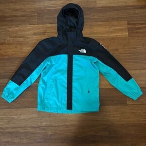 The North Face Black and Turquoise Antora rain jacket 10